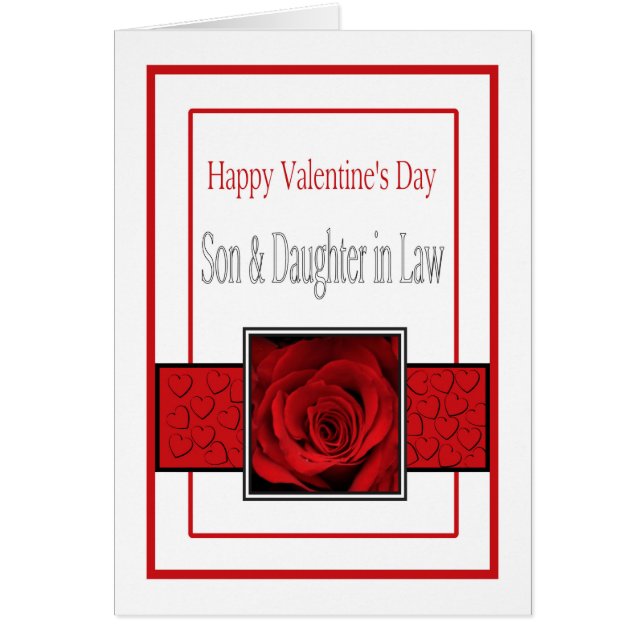 Rosas del Día de San Valentín: Hijo y esposa (Frente)