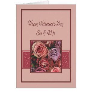 Rosas del Día de San Valentín: Hijo y esposa