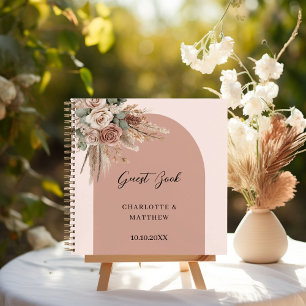 Rosas del libro de invitados boda de arco rosa tau