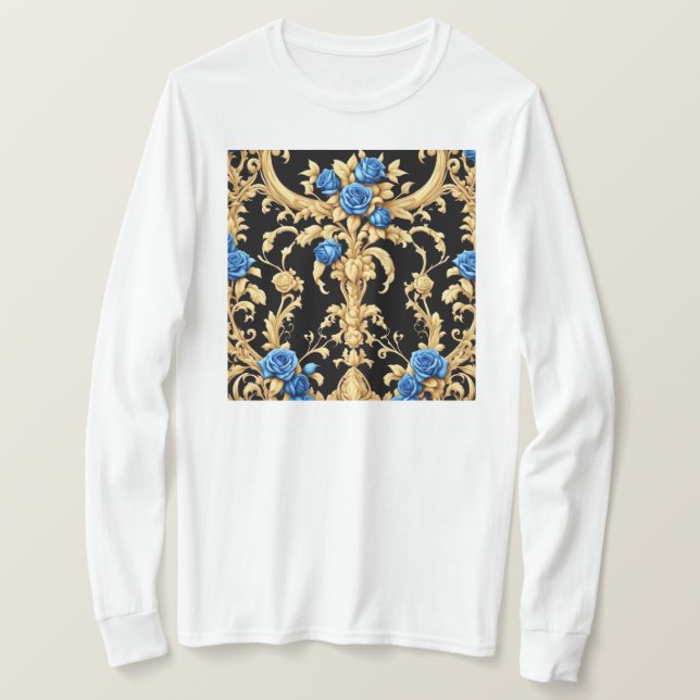 Rosas desagradables con camiseta de manga larga (Anverso del diseño)
