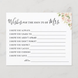 Rosas desea que pronto sea la Sra. card Flyer