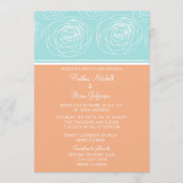 Rosas deslumbrantes Elegante Invitación a la Boda