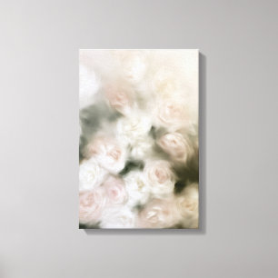 Rosas Desvaídas   Arte de Lienzo Floral Suave Tono