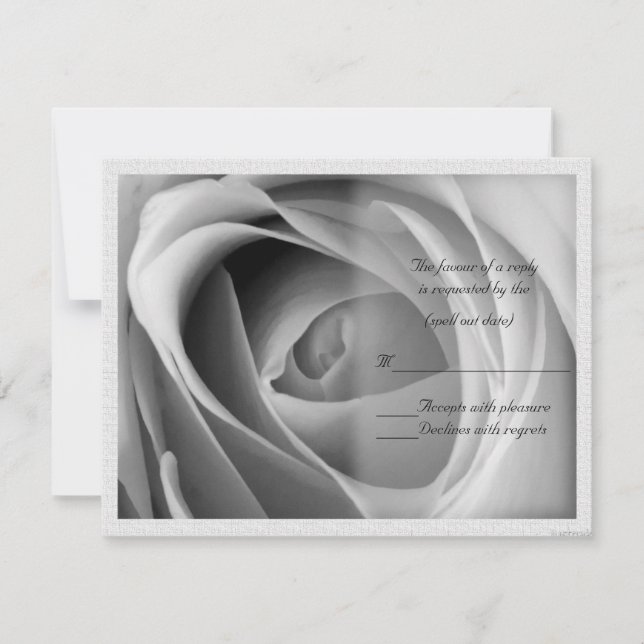 Rosas detallan bw rsvp (Anverso)