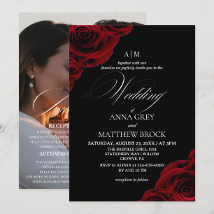 Rosas Divinas⎮ Elegante Invitación de Boda Todo en