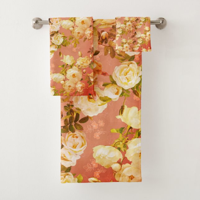 Rosas dulces sobre Naranja (In situ)