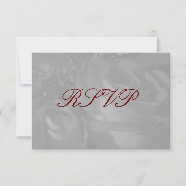 "Rosas en blanco y negro" - RSVP [a] (Anverso)