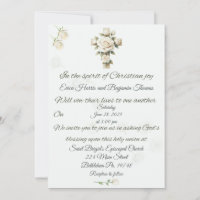 Rosas en caída cruzan invitación a matrimonio cris