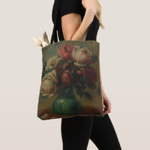 Rosas en floración en una bolsa de Pierre Renoir C