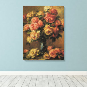 Rosas en un jarrón de Pierre Renoir, Arte fino vin