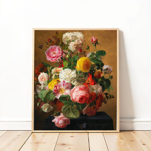 Rosas en un Jarrón por Aghate Pilon, Arte Floral