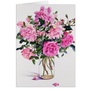 Rosas en un tarro de cristal
