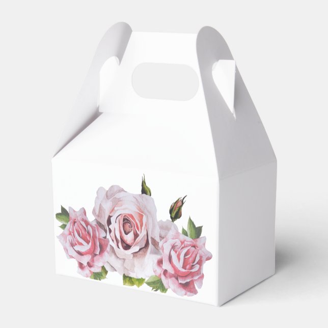 Rosas escultóricos en caja de favor de la mesa (Front Side)
