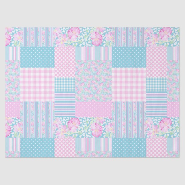 Rosas, falso papel seda del remiendo de las (Anverso)