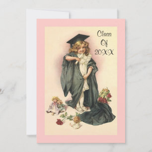 Rosas Fiestas de la invitación a graduación de épo
