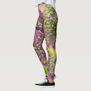 Rosas floral verde rojo Leggings estilo de vida d