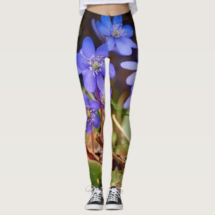 Rosas floral verde rojo Leggings estilo de vida d