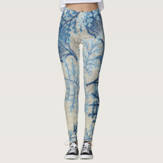 Rosas floral verde rojo Leggings estilo de vida d