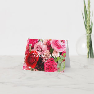 Rosas Flores Agradecimiento Mano Escritura Acuarel
