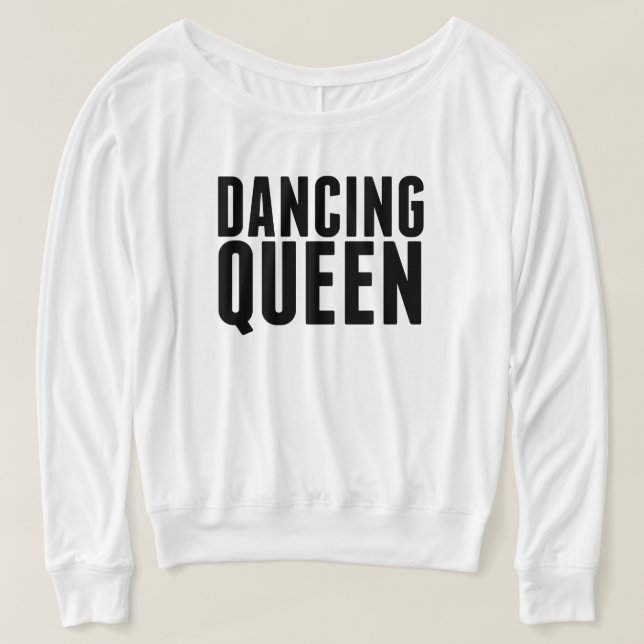 Rosas fuertes que bailan de camiseta del hombro (Diseño del anverso)