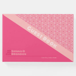 Rosas geométricos Libro de Bodas rojos