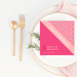 Rosas Geométricos Red Guardar la tarjeta de fecha