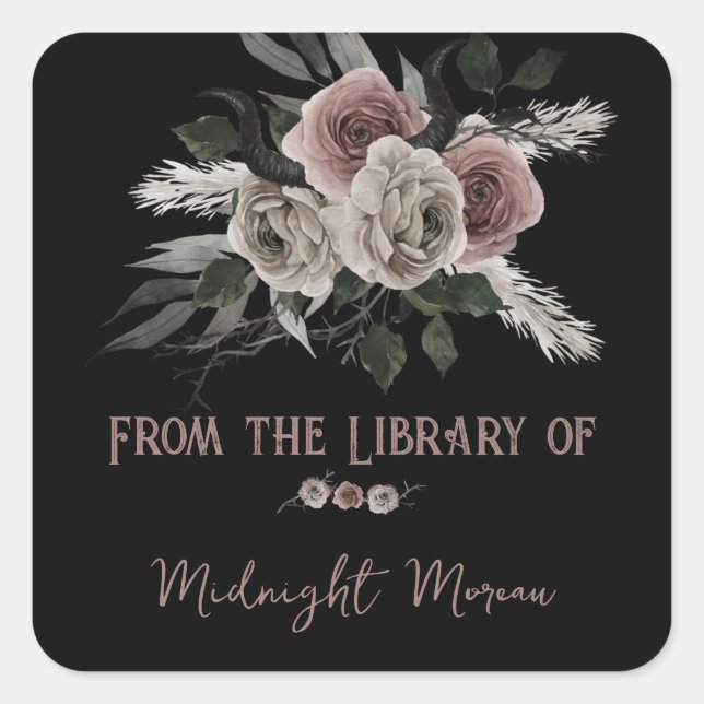 Rosas Góticos De La Biblioteca De La Etiqueta De L (Anverso)