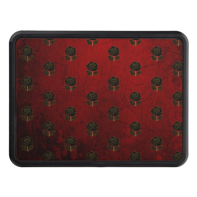 Rosas góticos negros Sangre Rojo Tapa de la gargan (Anverso)