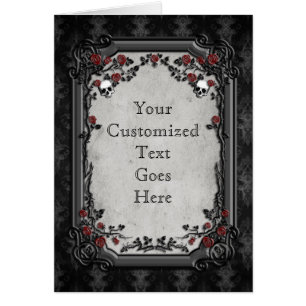 Rosas góticos y cráneos