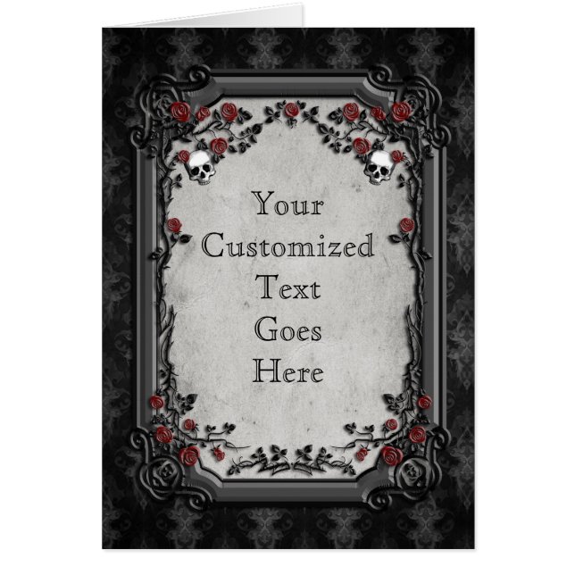 Rosas góticos y cráneos (Frente)