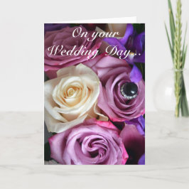 Rosas hermosos imprimir tarjeta boda