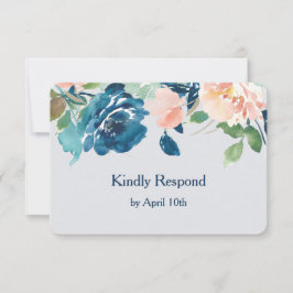 Rosas índigo azul de cada paleta Boda RSVP