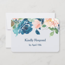Rosas índigo azul de cada paleta Boda RSVP