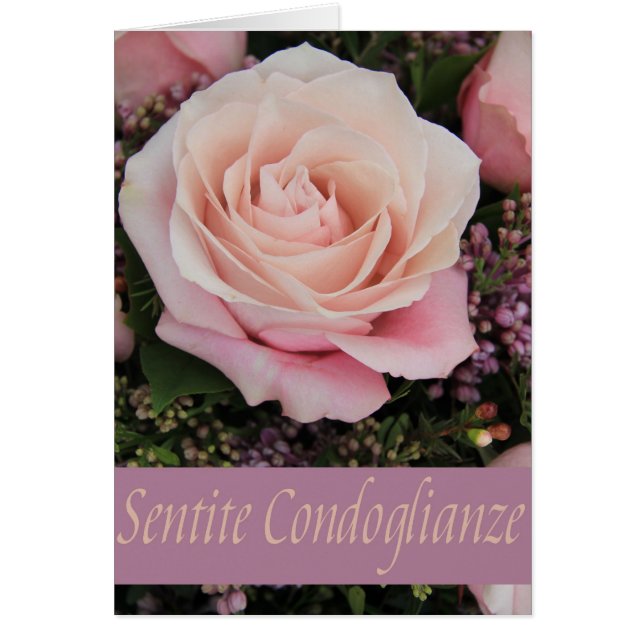 Rosas italianos de simpatía - sentidos condoglianz (Frente)