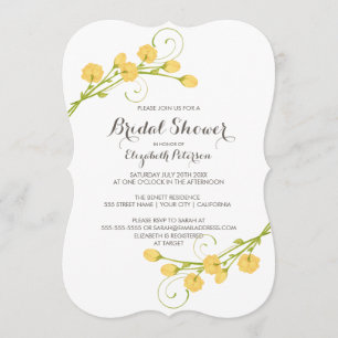 Rosas Jardín Amarillo - Invitación a la ducha de n