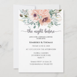 Rosas la noche anterior al ensayo de la invitación