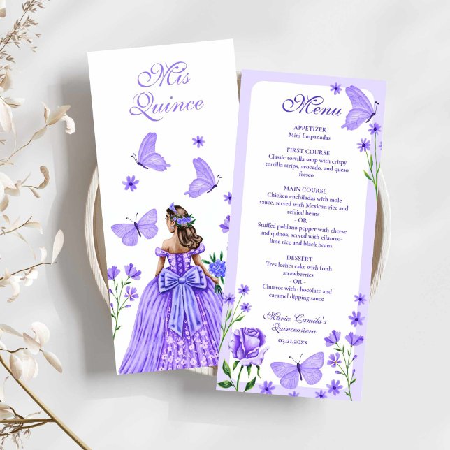 Rosas Lilac, Florinas y Mariposas Quinceañera (Lilac Roses, Florals and Butterflies Quinceañera)