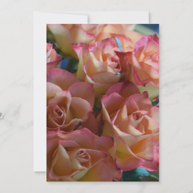 Rosas modernos 40.ª invitación a la fiesta de cump (Reverso)