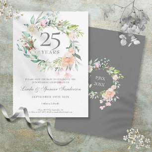 Rosas para la tarjeta de 'Save the Date' del 25 an