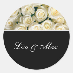Rosas Pegatinas de boda personalizados