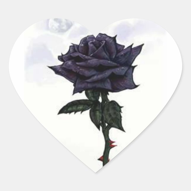 Rosas Pegatinas negros (Anverso)