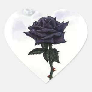 Rosas Pegatinas negros