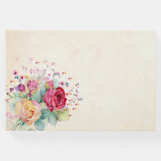 Rosas Personalizables - Libro de Invitados (Anverso)
