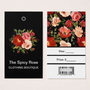 Rosas personalizados con etiquetas de precio de có