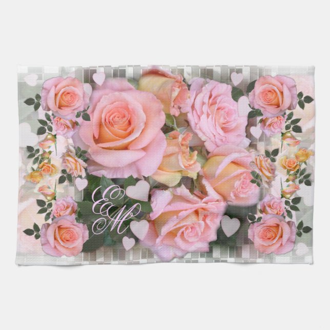 Rosas por mi amor ~ Toalla de cocina # 2 (Horizontal)