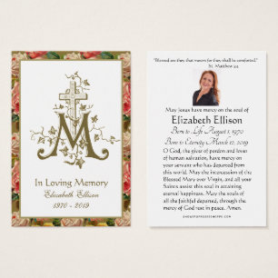 Rosas religiosos de funerales de la cruz del oro