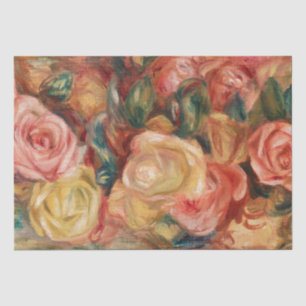 Rosas renoir papel de tono de pintura impresionist