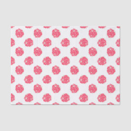 Rosas rojas sobre papel de tejido blanco