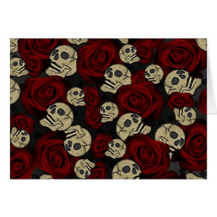 Rosas Rojas y Calaveras Agradecimiento Floral Góti
