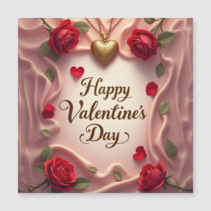 Rosas románticas y diseño de San Valentín del cora